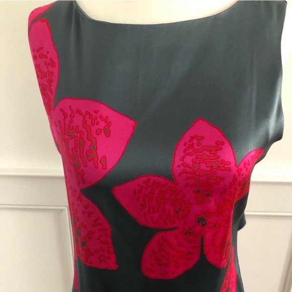 Halston low back silk dress size 4 - Picture 2 of 3